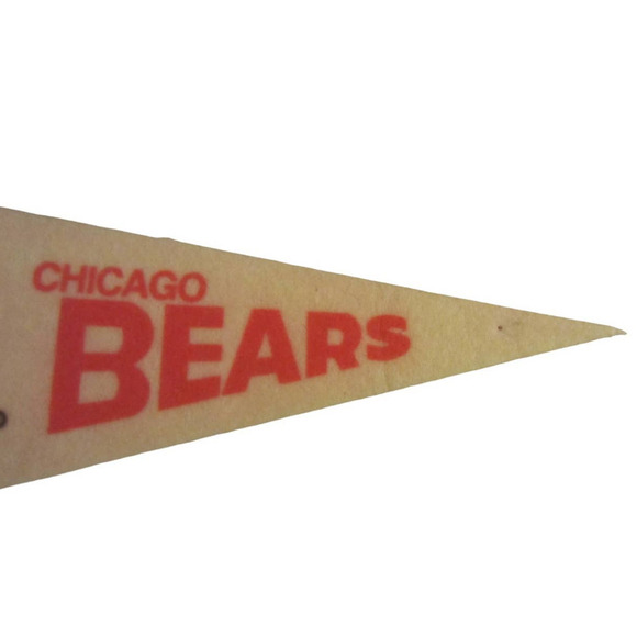 Vintage Chicago Bears Mini Pennant Flag 4x9 Rare Collectible NFL Memorabilia - Picture 5 of 8